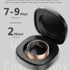 2025 Upgrade Smart Ring Health Tracker for Men Women - IP68 Waterproof Fitness Ring with Sleep Tracker/Heart Rate/Blood Oxygen/Steps/Distance/Calories,Air Shutter,Charging Case up to 7-Day, Silver #10