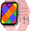 Smart Fitness Tracker Watch for Android/Ios - IP68, Heart Rate/Blood Oxygen/Sleep Monitoring, 8 Sports Modes, Breath Training, Weather Updates - 1.69-Inch Display for Men and Women (Rose Gold)