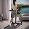 Folding Electric Treadmill with Bluetooth and Voice Control for Home and Office, Speed Range 0.5-7.5 MPH
